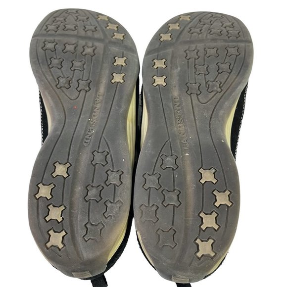 Lands End Womens Mary Janes Loafers Flats Sporty Casual Gray Black Shoes sz 8.5 - Picture 15 of 16